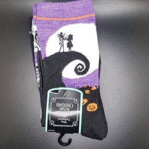 𝅺the nightmare before Christmas crew socks Jack and Sally